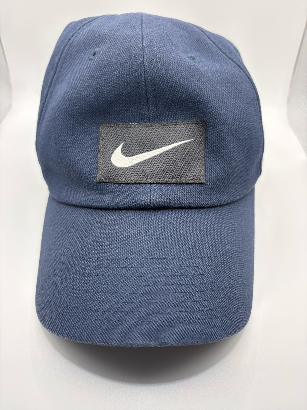 Nike Blue Swoosh Patch Adjustable Dad Hat
